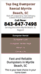 Mobile Screenshot of dumpsterrentalmyrtlebeachsc.com